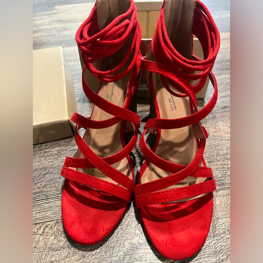 Women’s Red Vintage Havana Heal Sandal